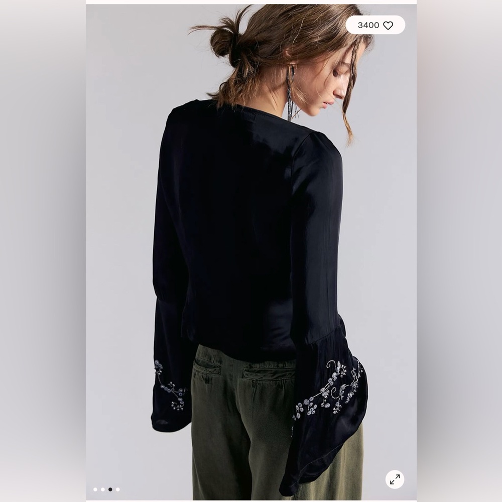 NWT Free People Valerie Top Size Large $168 MSRP - Picture 4 of 4